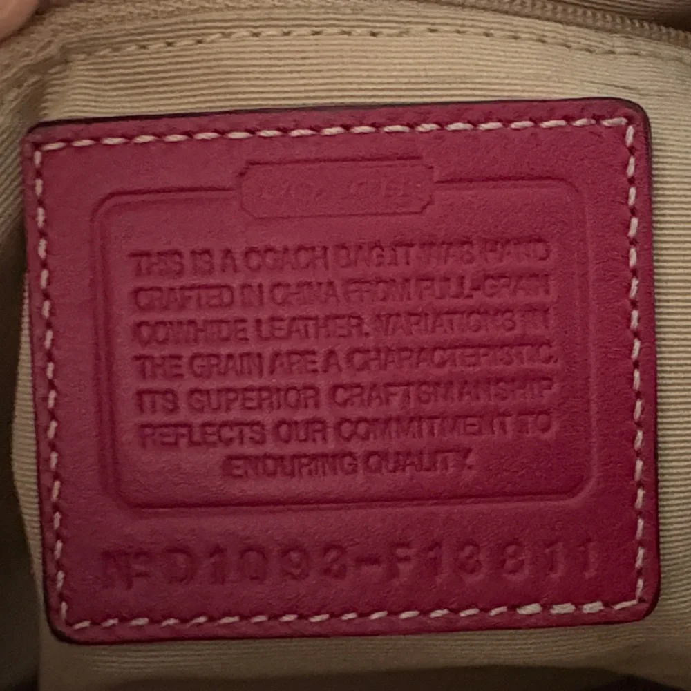 Coach Red Floral Leather Shoulder Bag Customized design by Artist Schatz. - Picture 4 of 9